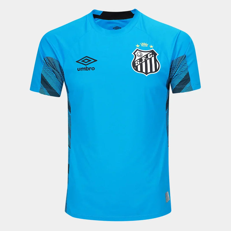Camisa Santos 25/26 Goleiro Umbro Masculina - Azul+Preto