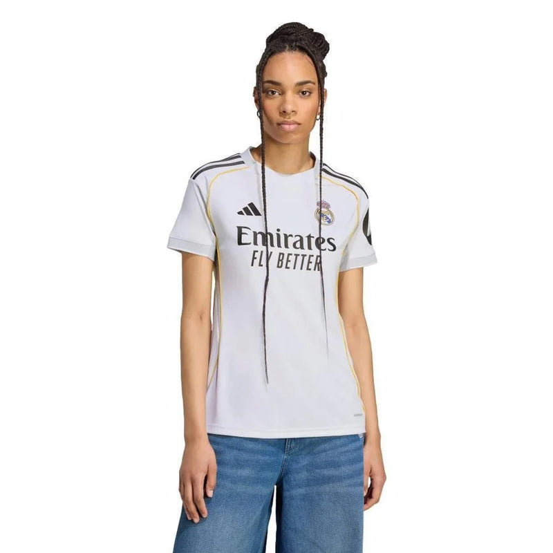 Camisa Adidas I do Real Madrid 25/26 Feminina - Branco