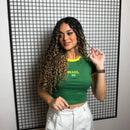 Cropped do Brasil verde (manga)