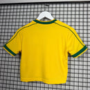 Cropped Brasil lisa amarela