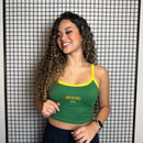 Cropped do Brasil verde (alça)
