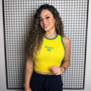 Cropped do Brasil amarela (regata)