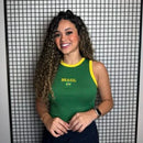 Cropped do Brasil verde (regata)