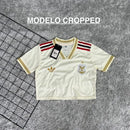 Cropped do Flamengo bege