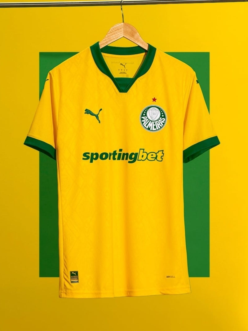 III Camisa Palmeiras 25/26 s/n Torcedor Puma Masculina - Amarela
